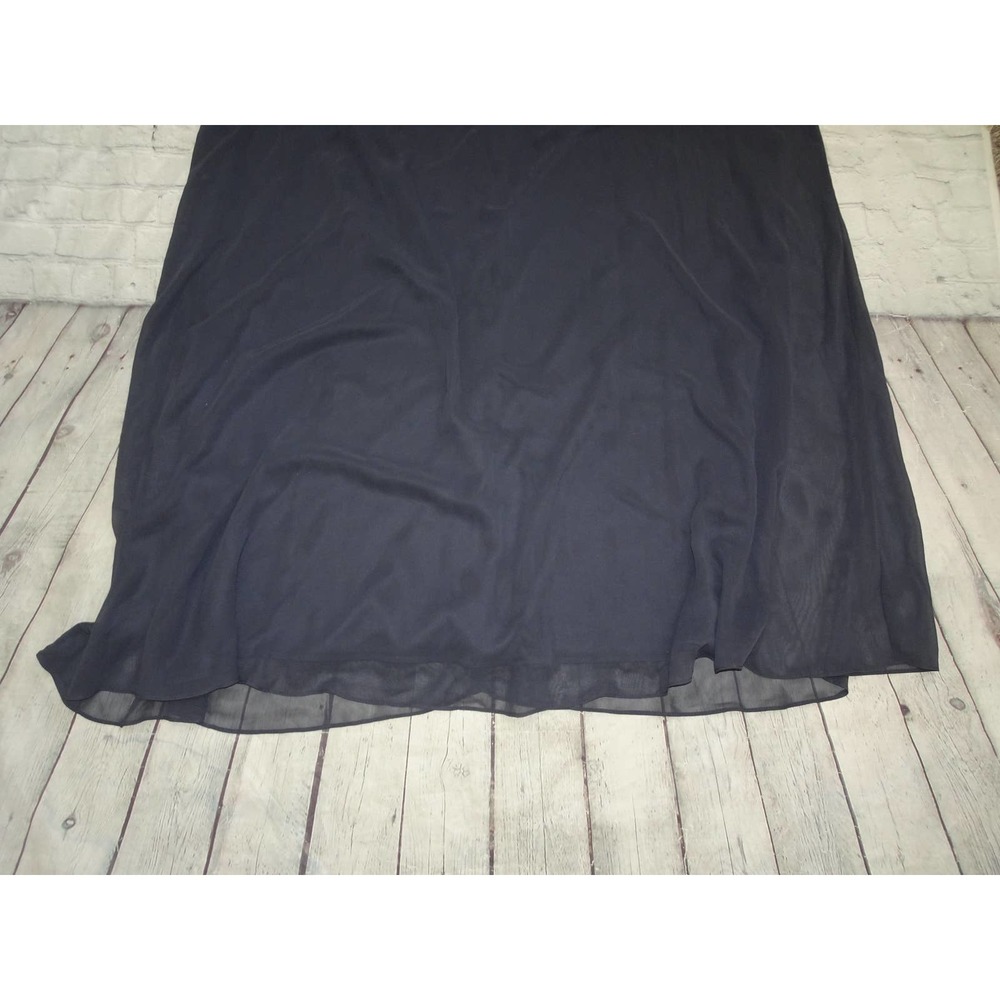 Alex Evenings Women's Empire Waist Dress Smoke/Glitter Dress, 20W No Tags - Picture 4 of 8